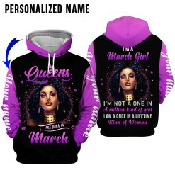 Personalized Name March Girl 3D All Over Printed Clothes NQHA240916