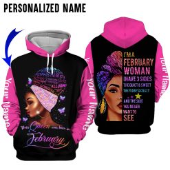 Personalized Name February Girl 3D All Over Printed Clothes HUTD100905