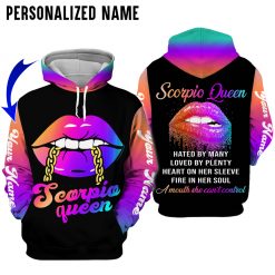 Personalized Name Scorpio Queen 3D All Over Printed Clothes DHTD221008