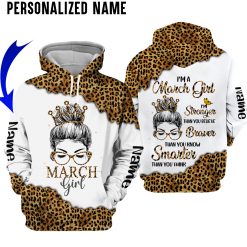 Personalized Name March Girl 3D All Over Printed Clothes NQLL260203