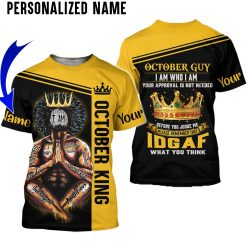 Personalized Name October Guy 3D All Over Printed Clothes HULN020410