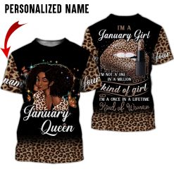 Personalized Name January Girl 3D All Over Printed Clothes NQHH260501